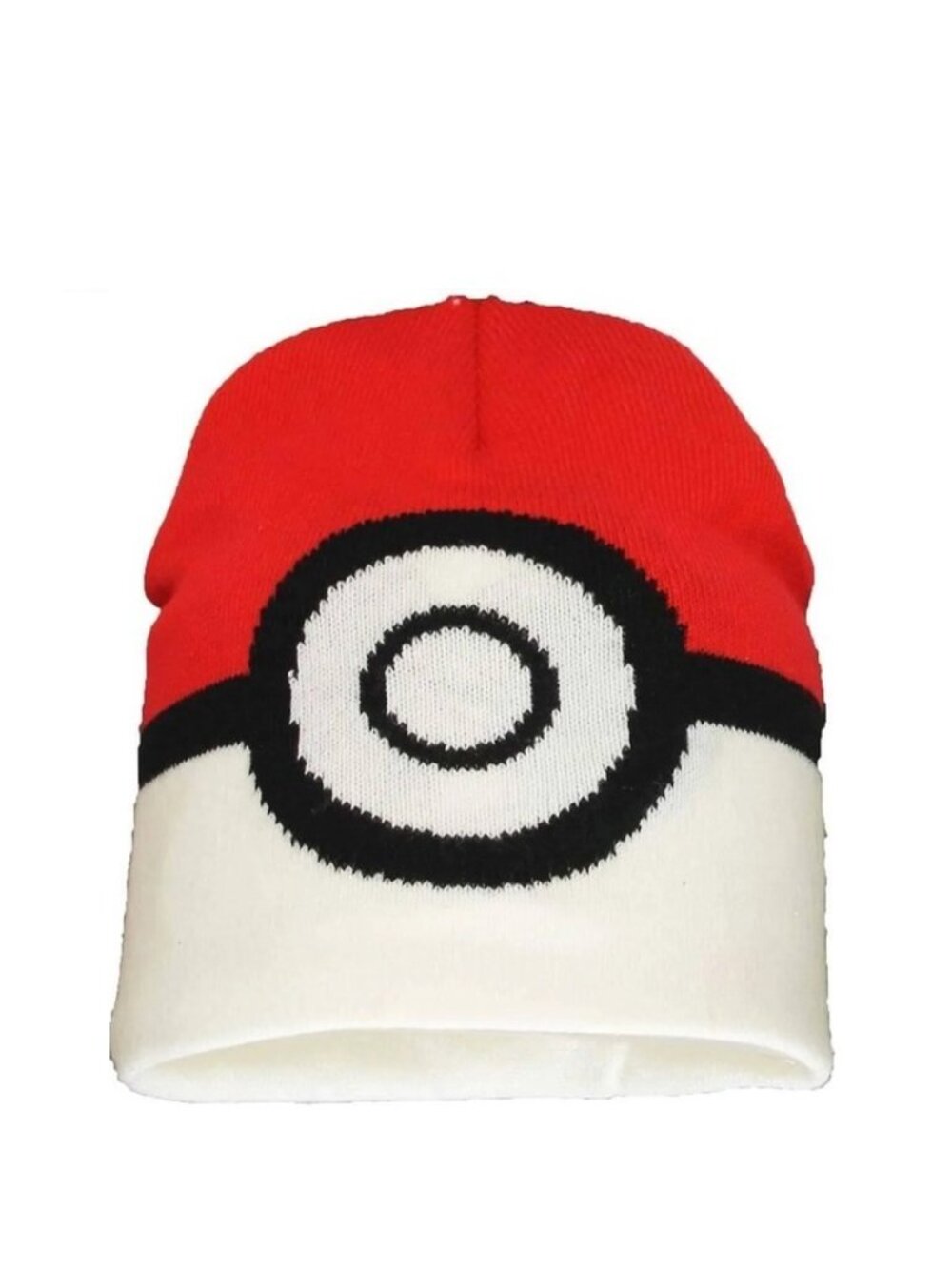 Pokemon | Red and White Pokeball Beanie Hat | Size One Size Fits Most
